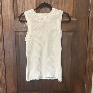 Olive & Oak Cream Knit Tank Top